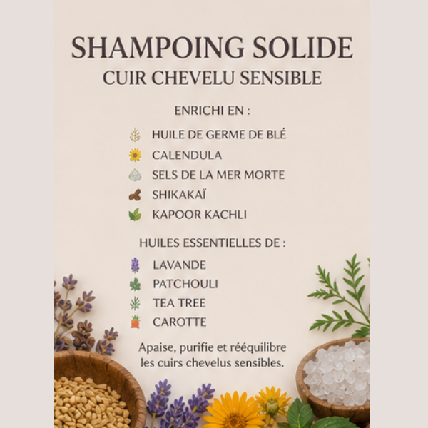 Shampoing solide cuir chevelu sensible, Le petit salé 11 Shampoing solide cuir chevelu sensible, Le petit salé – Image 11