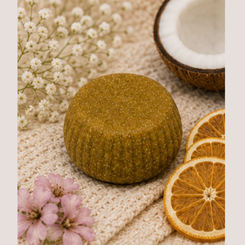 Shampoing solide pour cheveux frisés ou crépus, le Frisottis