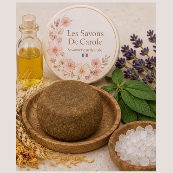 Shampoing solide cuir chevelu sensible, Le petit salé 3 Shampoing solide cuir chevelu sensible, Le petit salé – Image 3